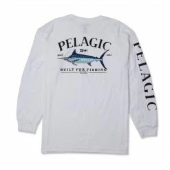 Apparel Mens Blue Marlin Long Sleeve Fishing T-Shirt