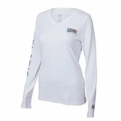 Apparel Womens Aquatek Icon V-Neck Fishing Shirt - Women's