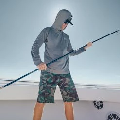 Apparel Mens Aquatek Icon Hooded Fishing Shirt