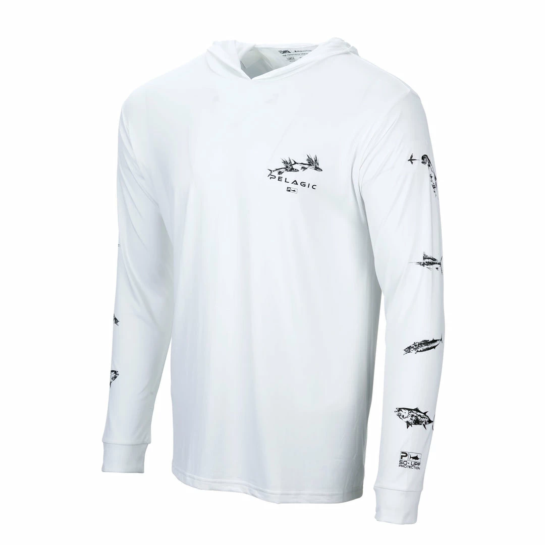 Apparel Aquatek Gyotaku Hooded Fishing Shirt Best Sellers 4 Apparel Aquatek Gyotaku Hooded Fishing Shirt Best Sellers