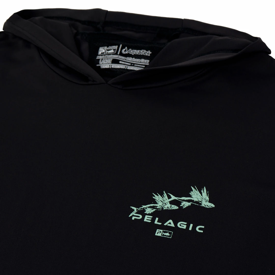 Apparel Mens Aquatek Hooded Fishing Shirt - Gyotaku 6 Apparel Mens Aquatek Hooded Fishing Shirt - Gyotaku